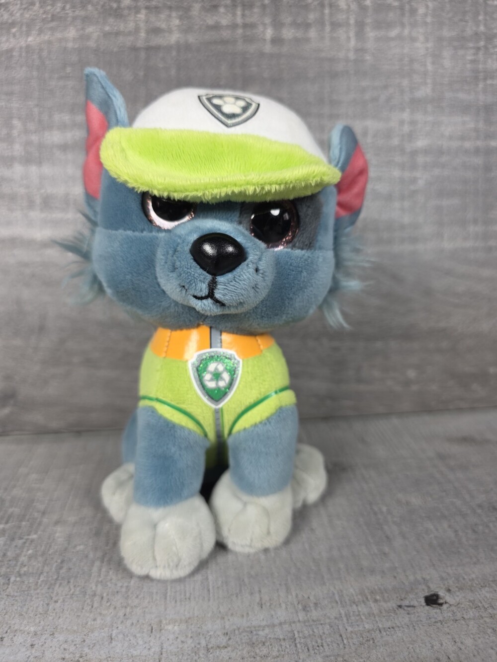 TY Beanie Boos 6" Paw Patrol Rocky Plush Stuffed Animal Toy Nickelodeon b45